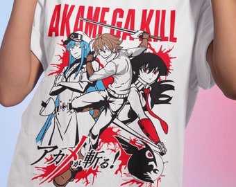 ユニセックス アカメが斬る アニメ Tシャツ、レオーネ、エスデス