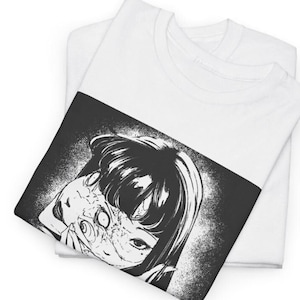 Creepy Girl Eyes, Spiral Horror Manga Shirt Horror Lovers Manga Unisex T-Shirt, Anime Merch