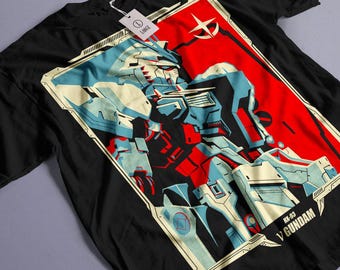Camiseta unisex Gundam, camiseta de anime de los 90, camiseta vintage, camiseta para amantes del anime robot, camiseta de anime, camiseta de manga japonesa, camiseta retro de anime Gundam