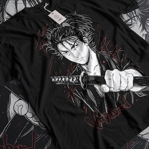 Vagabond Shirt, Musashi Miyamoto, Matahachi Honiden, anime Shirt, aesthetic hoodie, Manga aesthetic, japanese gaming, Unisex T-Shirt