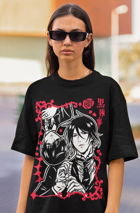 Unisex, Black Butler Shirt, Ciel Phantomhive, Sebastian T-shirt
