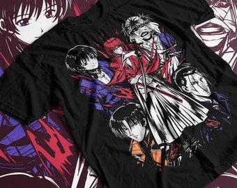 Fan de kenshin samouraï personnalisé unisexe T-shirt unisexe à manches courtes en jersey