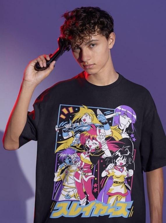 Unisex the Slayers Naga the Serpent Retro Anime T-shirt, Lina
