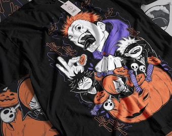Halloween Anime Shirt | 90s Anime Manga Girl T-Shirt | Japanese Horror | Anime Aesthetic | Grunge Clothing | Harajuku Streetwear Shirt