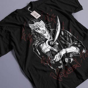 Vagabond Shirt, Musashi Miyamoto, Matahachi Honiden, anime Shirt, aesthetic hoodie, Manga aesthetic, japanese gaming, Unisex T-Shirt