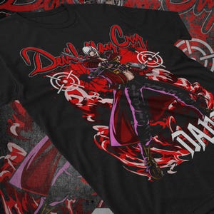 Dante Shooting DMC Premium Unisex T-shirt, May Cry DMC3 Premium Unisex T-shirt