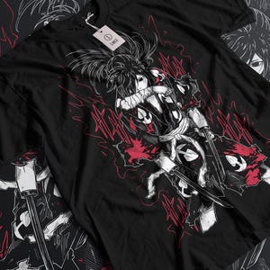 どろろと百鬼丸のアートTシャツ、綿100％、男女兼用、全サイズ対応（mw