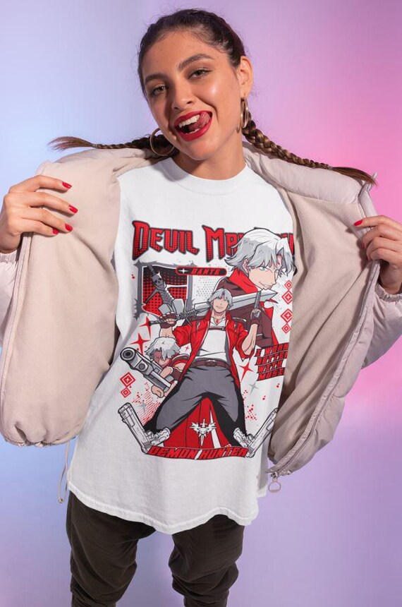 Dante Shooting DMC Premium Unisex T-shirt, May Cry DMC3 Premium