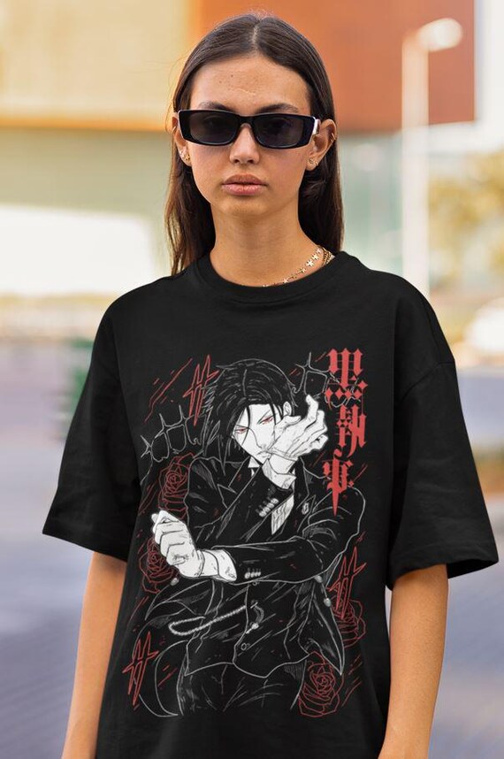 Unisex, Black Butler Shirt, Ciel Phantomhive, Sebastian T-shirt