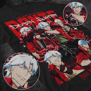 Dante Shooting DMC Premium Unisex T-shirt, May Cry DMC3 Premium Unisex T-shirt