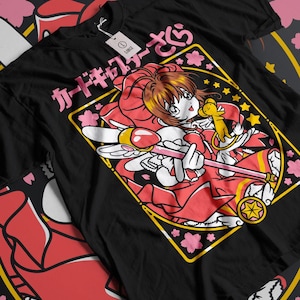 Camiseta Fairy Kei, design retrô anos 90, camisa de menina anime, anime estético, moda kawaii