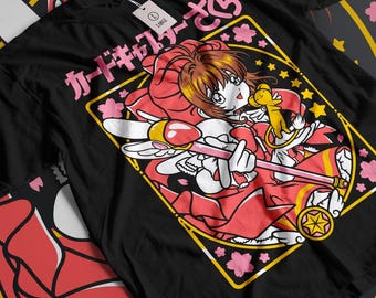 Fairy Kei T-shirt, Retro design 90's, Anime Girl Shirt, Aesthetic Anime, Kawaii Fashion