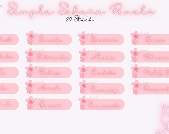 Twitch Panels Sakura