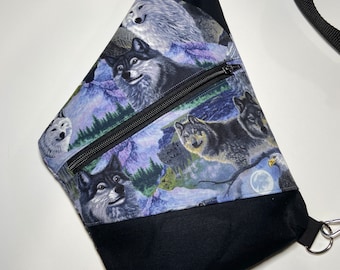 Wolf cross body / sling bag