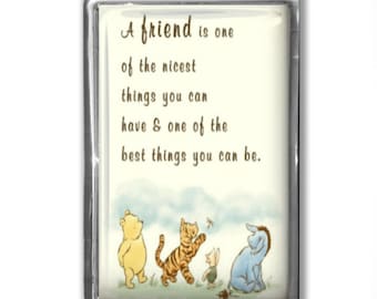 Friendship Magnet – “A Friend Is One of the Nicest Things…” – UK Made – 5x8cm – Gift Ready