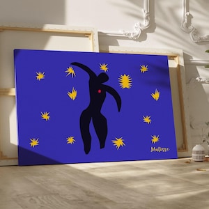 Henri Matisse Icarus Canvas Print Celestial Star Wall Art