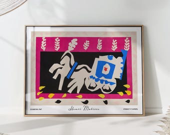 Henri Matisse Pierrot's Funeral Abstract Art Print - Bold and Colorful Modern Wall Decor
