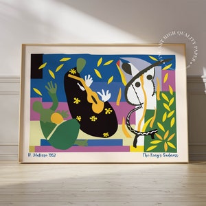 Henri Matisse Print The King&#39;s Sadness Mid Century Modern Wall Art Abstract Poster 1952