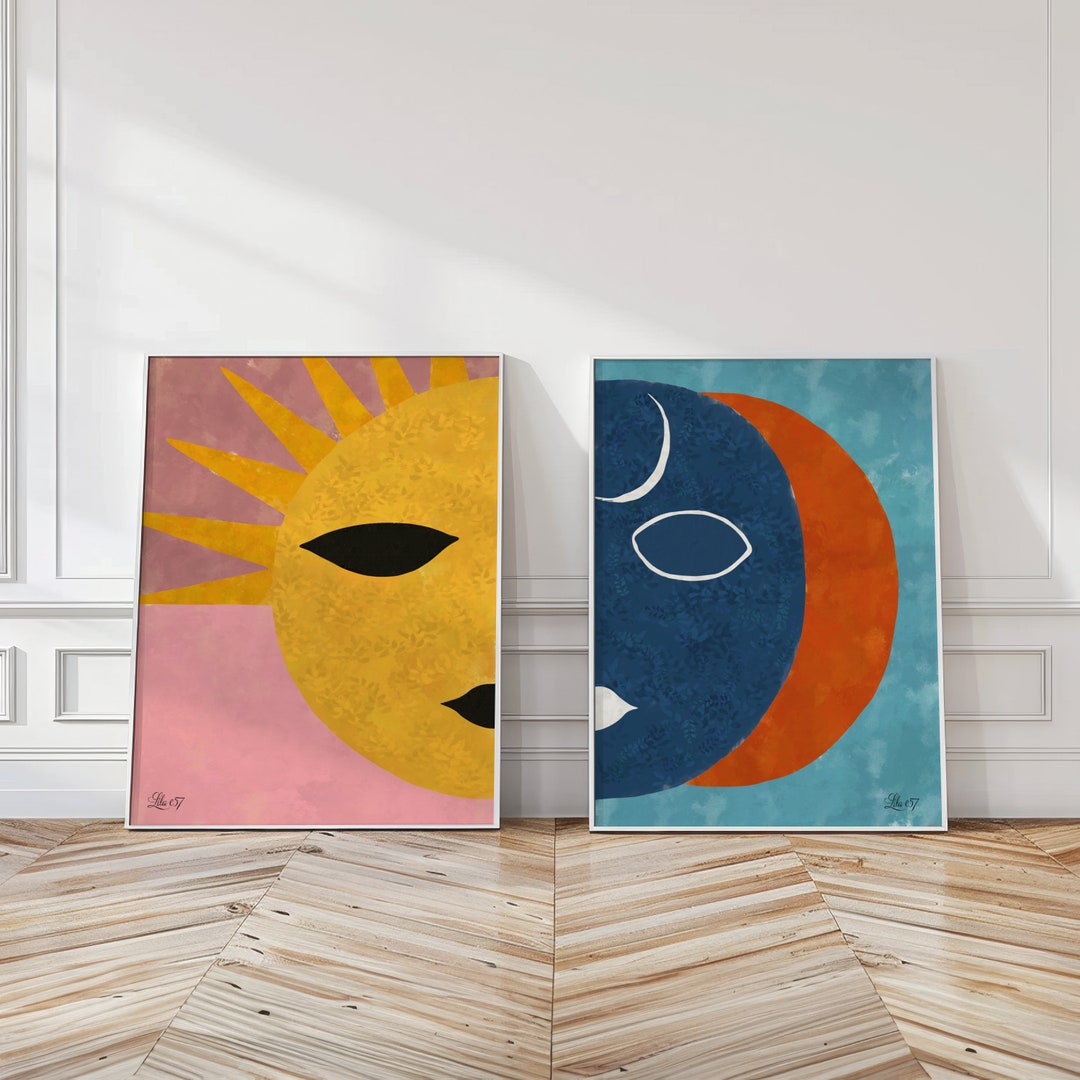 abstract-sun-and-moon-art-prints-modern-celestial-wall-decor-set-of-2