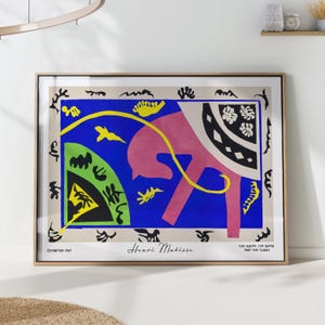 Henri Matisse Bold Abstract Art Print - "The Horse, the Rider, and the Clown" Modern Colorful Wall Decor