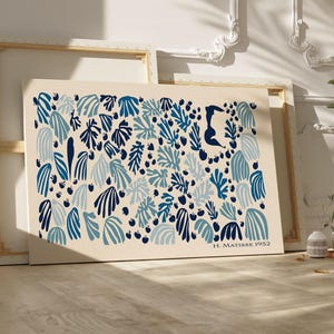 Henri Matisse Blaue Leinwand La Perruche Mid-Century Modern Wall Art