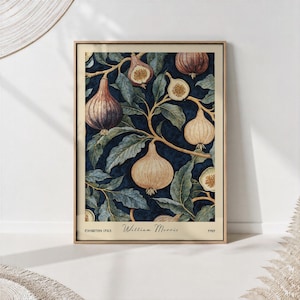 William Morris Fig Print: Botanical Retro Kitchen Wall Art