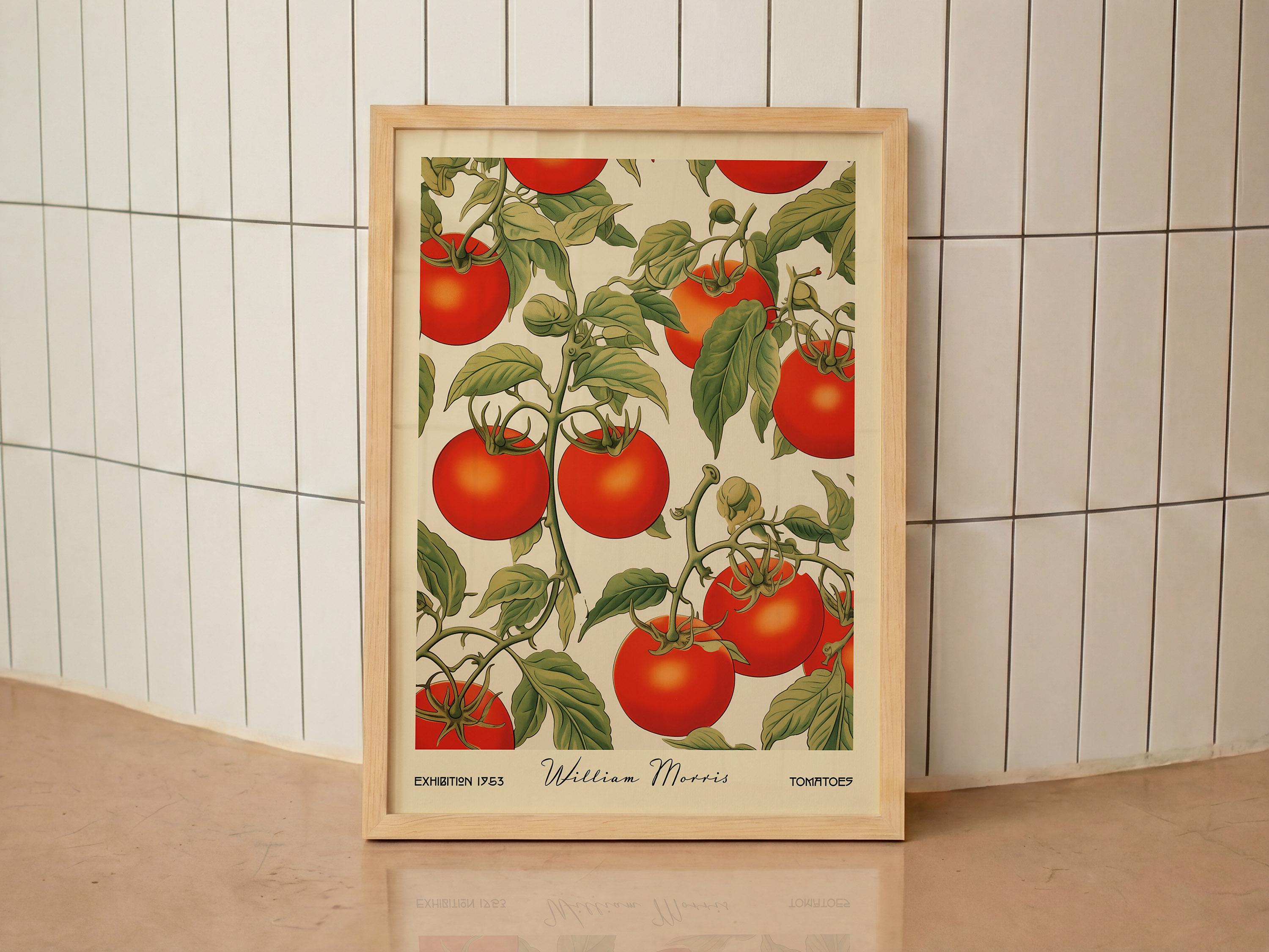 William Morris Tomato Print: Vintage Kitchen Wall Decor - Etsy
