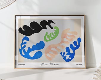 Henri Matisse The Lagoon Abstract Organic Art Print - Mid Century Colorful Nautical Wall Decor