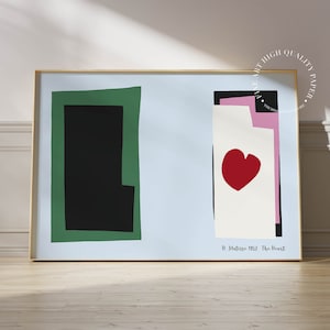 Henri Matisse Print The Heart Mid Century Modern Wall Art Abstract Poster 1952