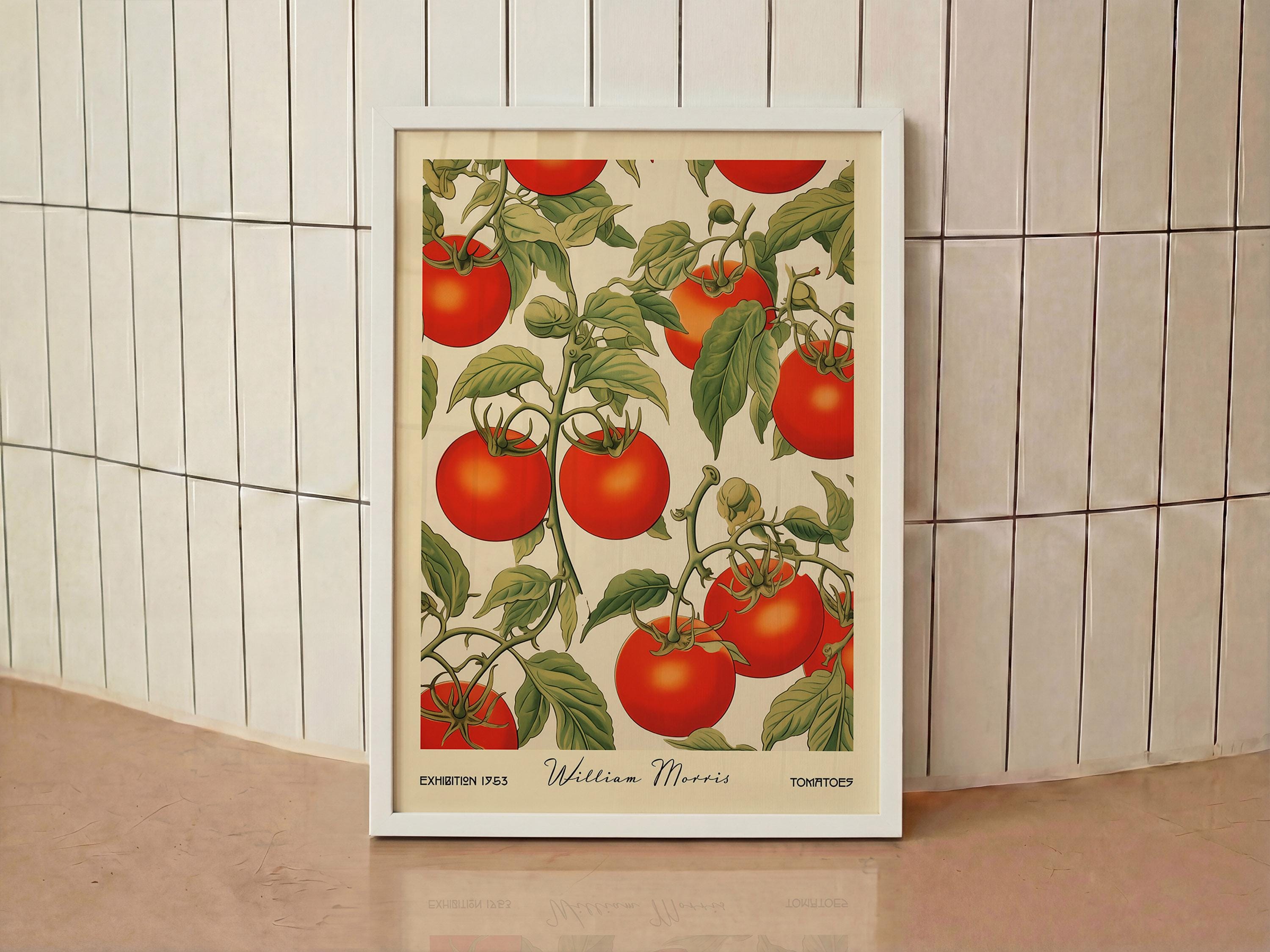 William Morris Tomato Print: Vintage Kitchen Wall Decor - Etsy