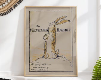 The Velveteen Rabbit Book Cover Print: Vintage Children's Art