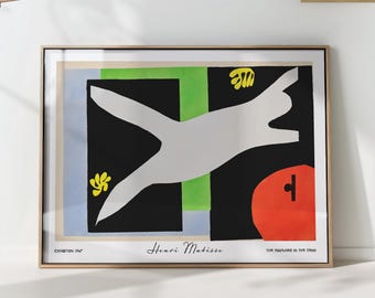 Henri Matisse 'The Swimmer' Abstract Art Print: Colorful Modern Home Decor