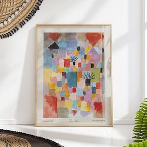 Paul Klee Bauhaus Print, Southern Gardens 1919, Abstract Art Poster, Modern Wall Decor