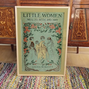 Little Women Book Cover Print Book Lover Poster, Classic Literature Art ...