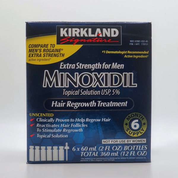 Kirkland Minoxidil liquid - with Pipette