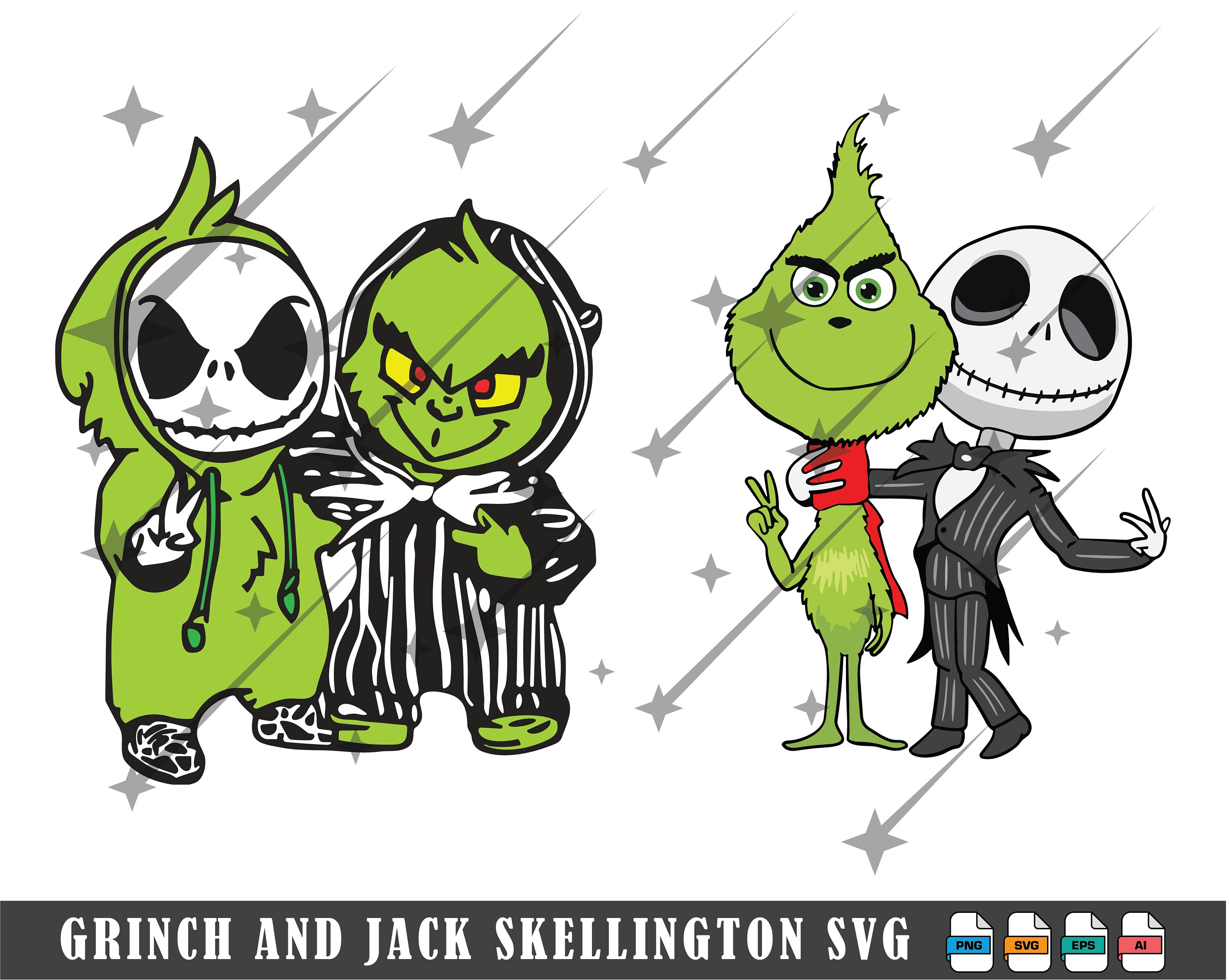 Jack Skellington Grinch Costume Switch BFF SVG -  Portugal