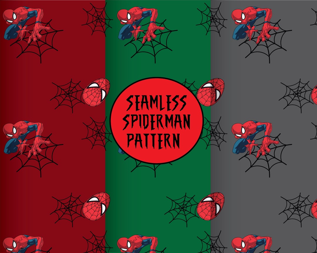Spiderman / Spider-man / Superhero / Seamless Pattern / Seamless Design ...
