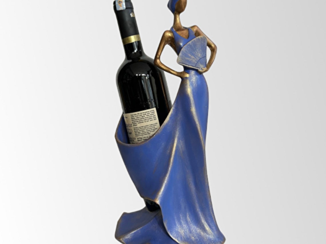 Perla Women's Wine Rack - Midnight Blue Elegance for New Year's Tables ...