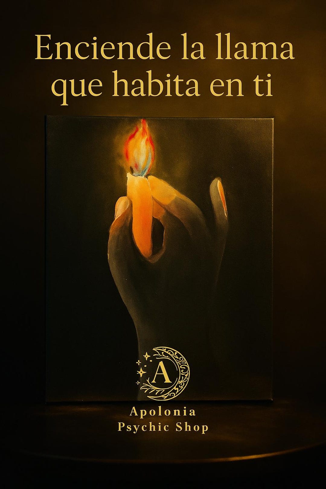 Spiritual Painting “the Inner Flame” | Symbolic Art of Awakening, Soul ...