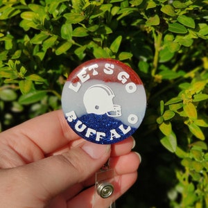 Buffalo Bills Badge Reel, Lets Go Buffalo, Bills Badge Reel, Football Badge Reel, Nurse Badge Reel, Teacher Badge Reel