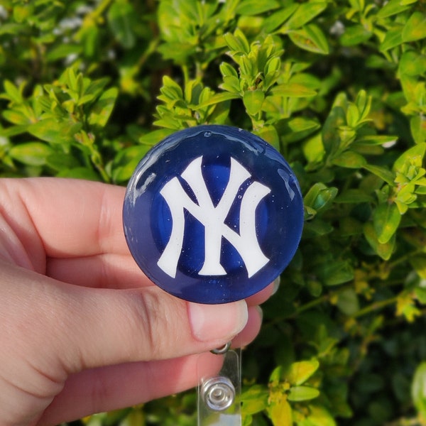 Carrete de insignias de los Yankees de Nueva York, béisbol de la MLB, soporte para etiqueta de identificación de enfermera/profesor