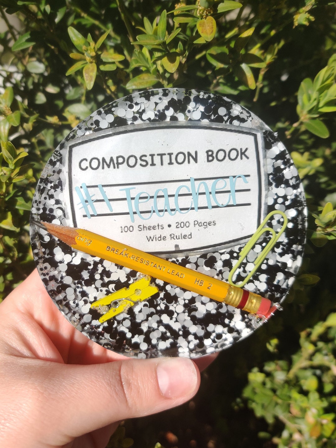 Personalized Resin Teacher Coaster | Teacher Appreciation Gift ...