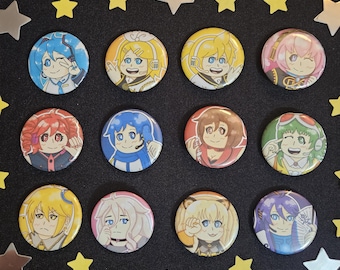 Vocaloid Pin Buttons