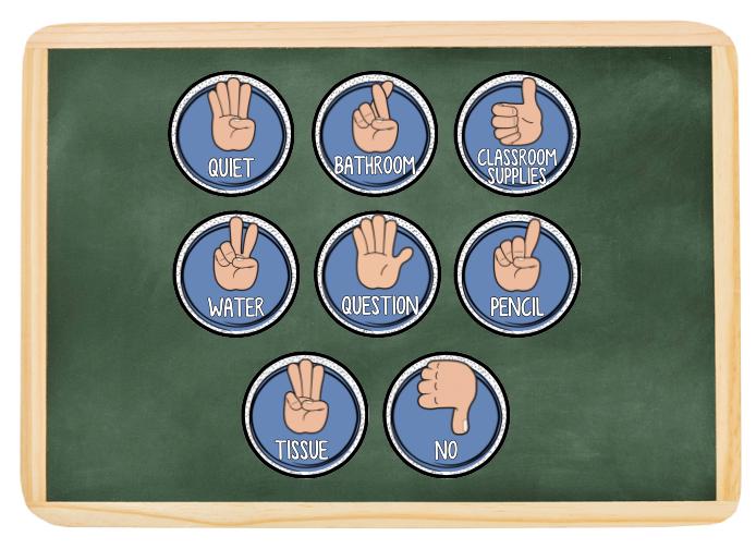 Efb Hand Hand Signals Classroom Communication | Teacher Classroom Management ...