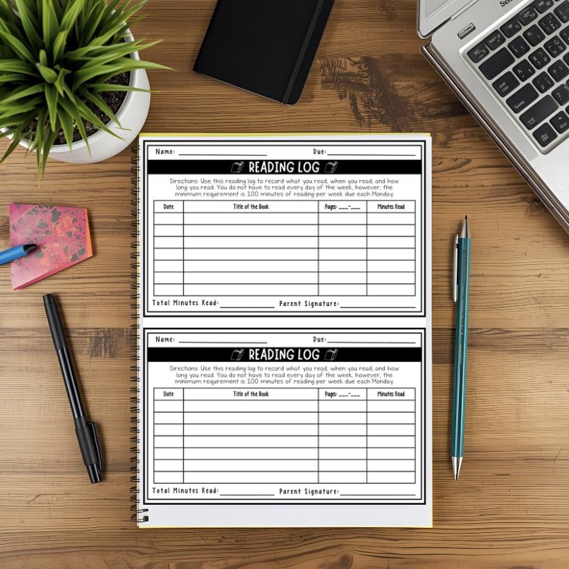 Editable Student Reading Log Template | Classroom Reading Tracker ...