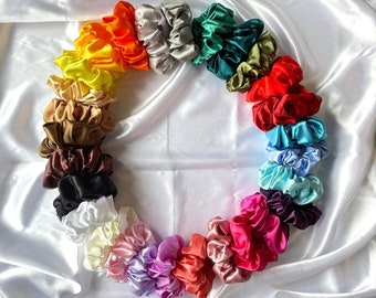 Soft Satin Scrunchie SET, Satin Scrunchies, hair accessories,  hair elastic, hair tie