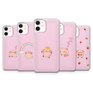 Kawaii Animal Cute Pink Piggy Cover Pig Phone Case for iPhone 16 Pro 15 14 13 12 11, Google Pixel 9 Pro 8 7A, Samsung Galaxy S25 A16 A55 A56
