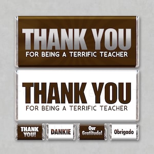 LERAAR appreciatie chocoladereep wrapper afdrukbare instant digitale download snoep gunst unieke cadeaubon envelop bedankt wrap gratis mini's