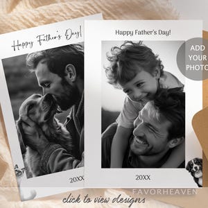 Father's Day Photo Card | Custom Happy Father's Day Card | Personalized Father's Day Card | Card for Dad | Custom Fathers Day Card w/ Photo