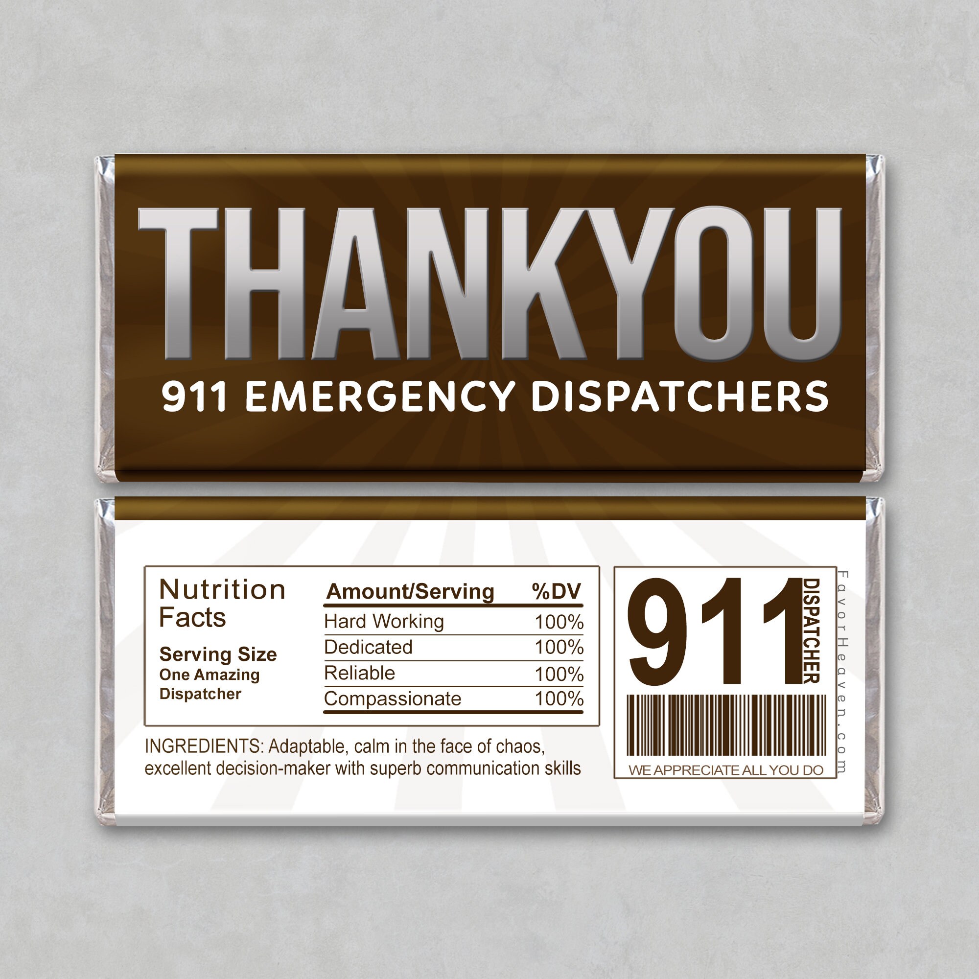 911 DISPATCH Operators THANK You Instant Download Printable ...